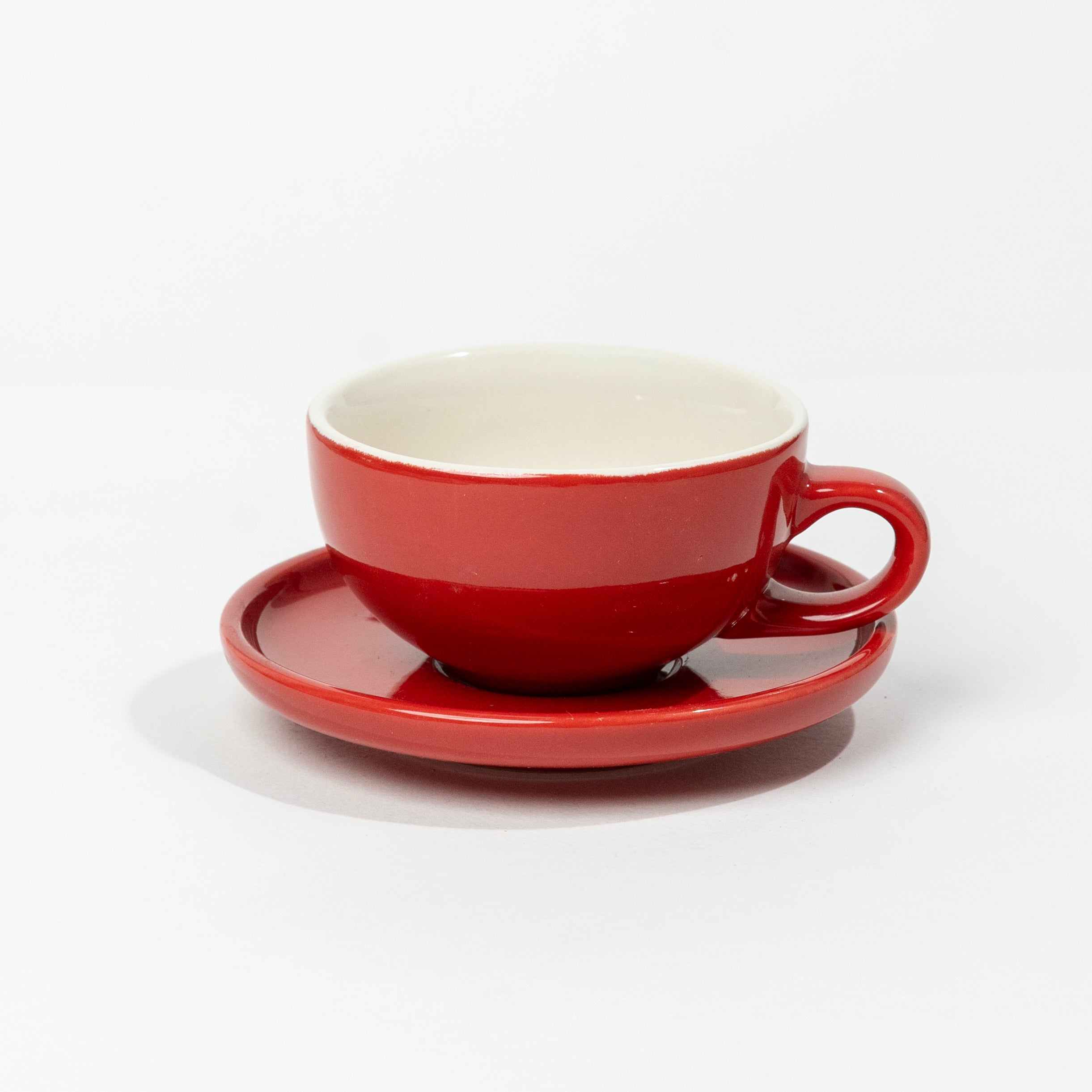 Classico 150ml Cup & Saucer | Red Gloss