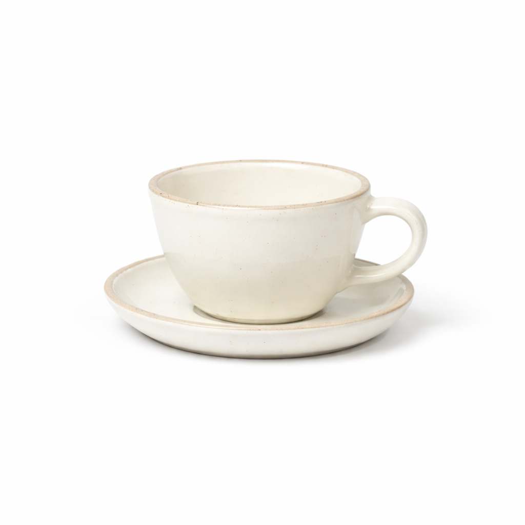 Classic Cream 270ml Cup & Saucer | Ivory