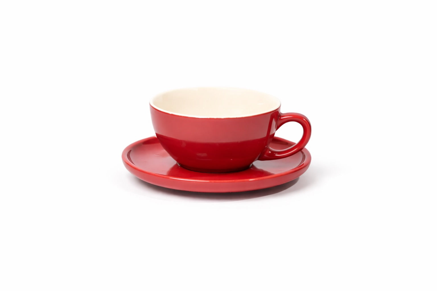 Classico 320ml Cup & Saucer | Red Gloss