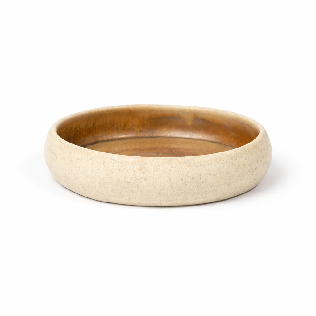 Cream & Caramel Studio Serve Bowl