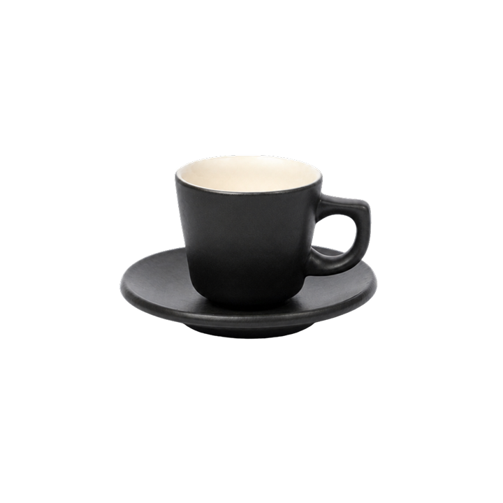 The Daily Drip Espresso Cup & Saucer | Black White