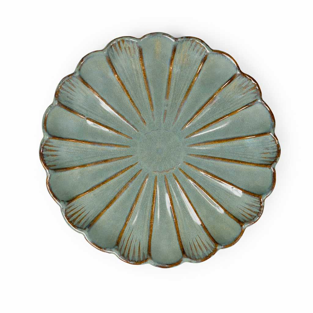 Flower Platter - Green