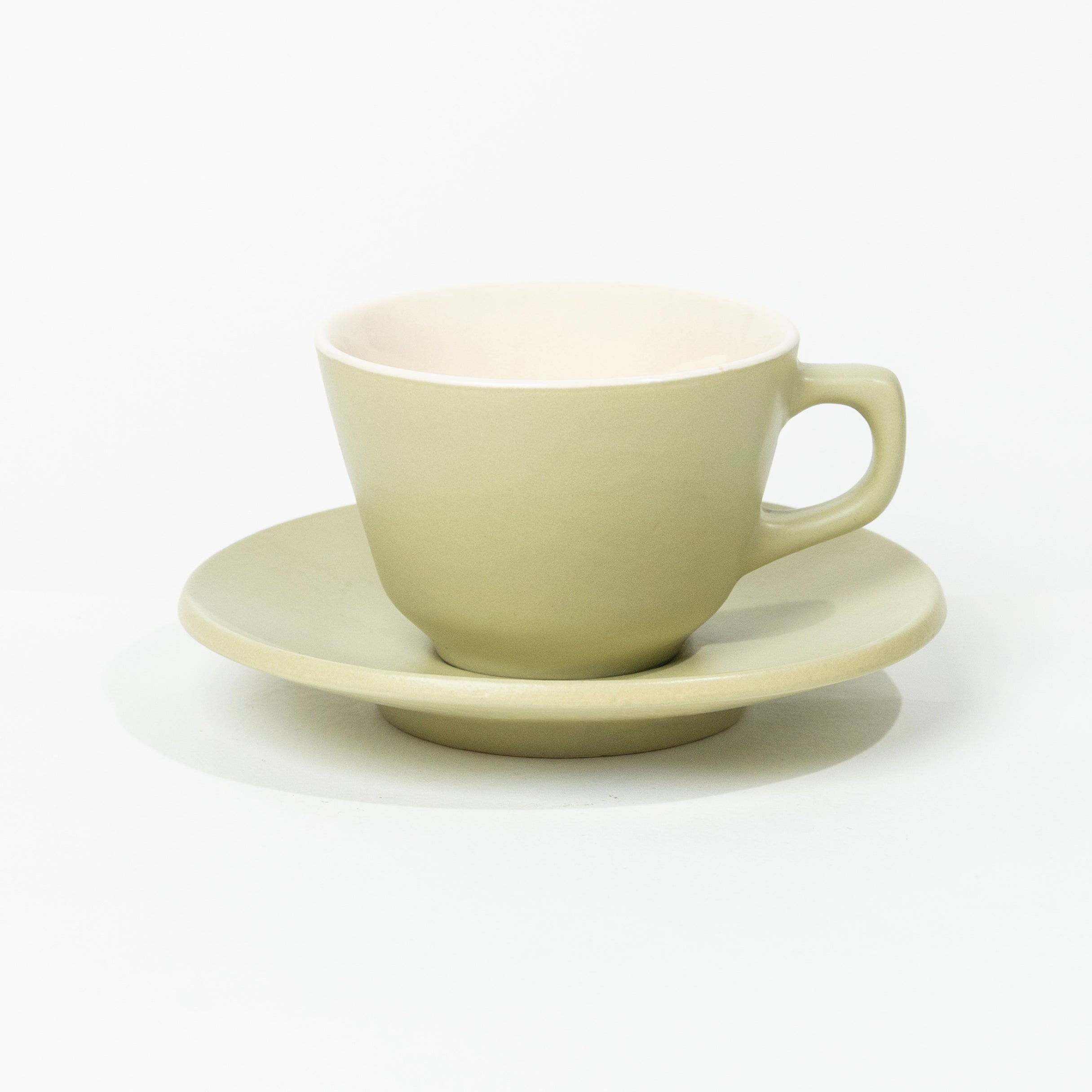 The Daily Drip 240ml Cup & Saucer | Sage Green Matte