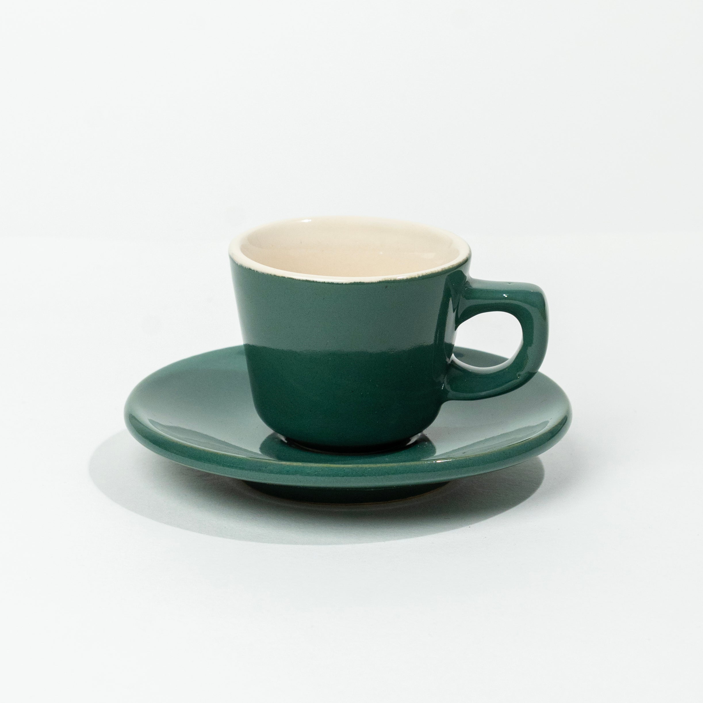 The Daily Drip Espresso Cup & Saucer | Forest Green Gloss
