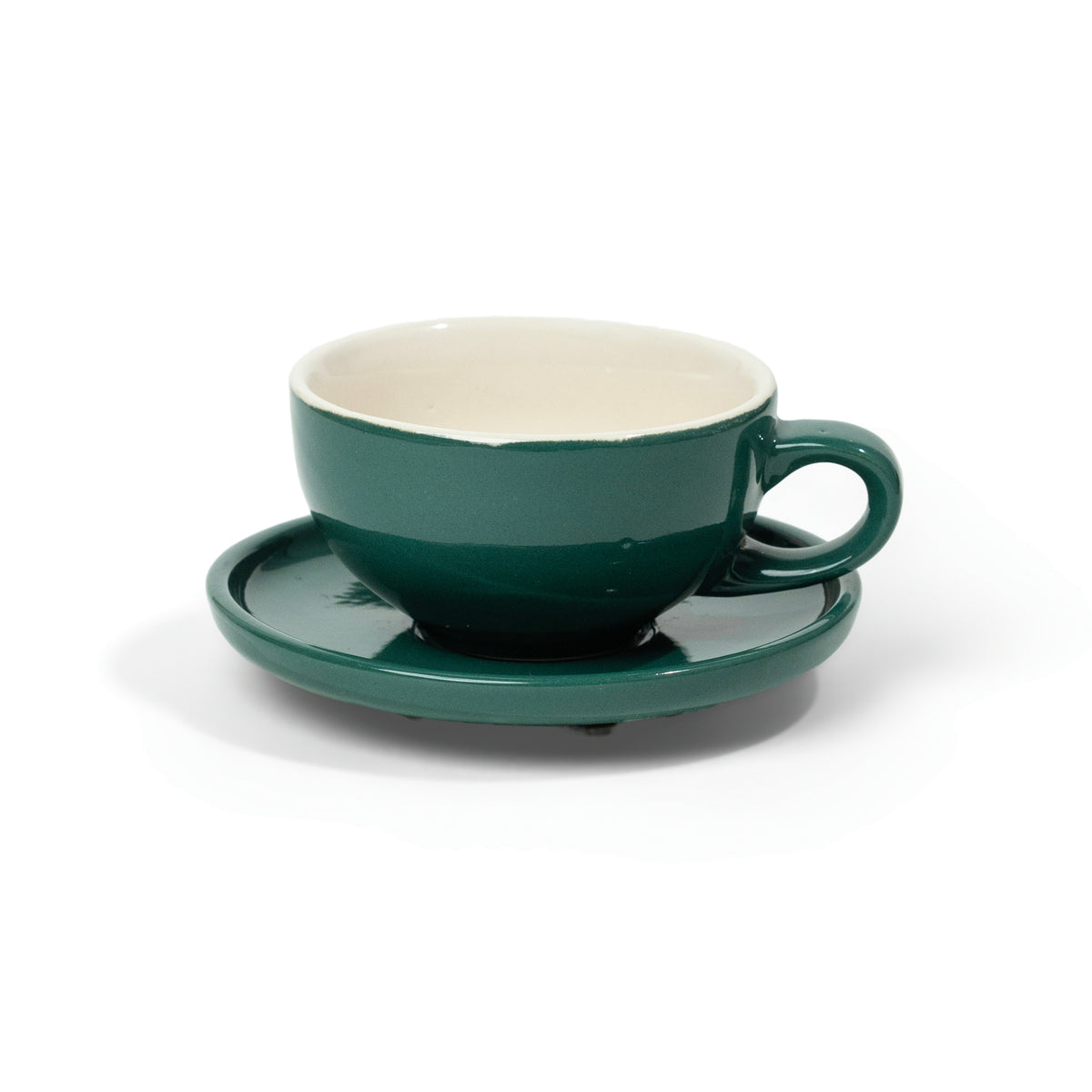 Classico 150ml Cup & Saucer | Forest Green Gloss