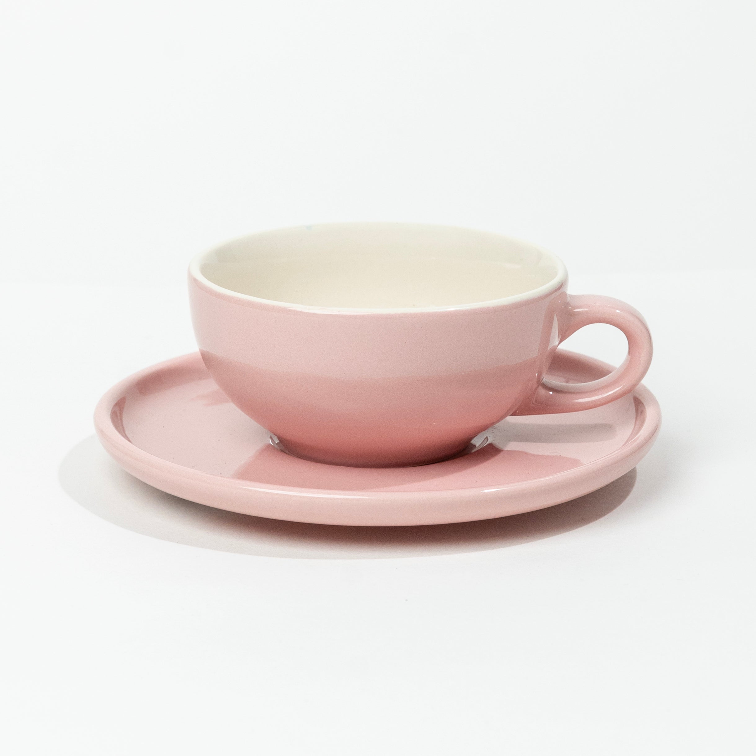 Classico 200ml Cup & Saucer | Pink Gloss