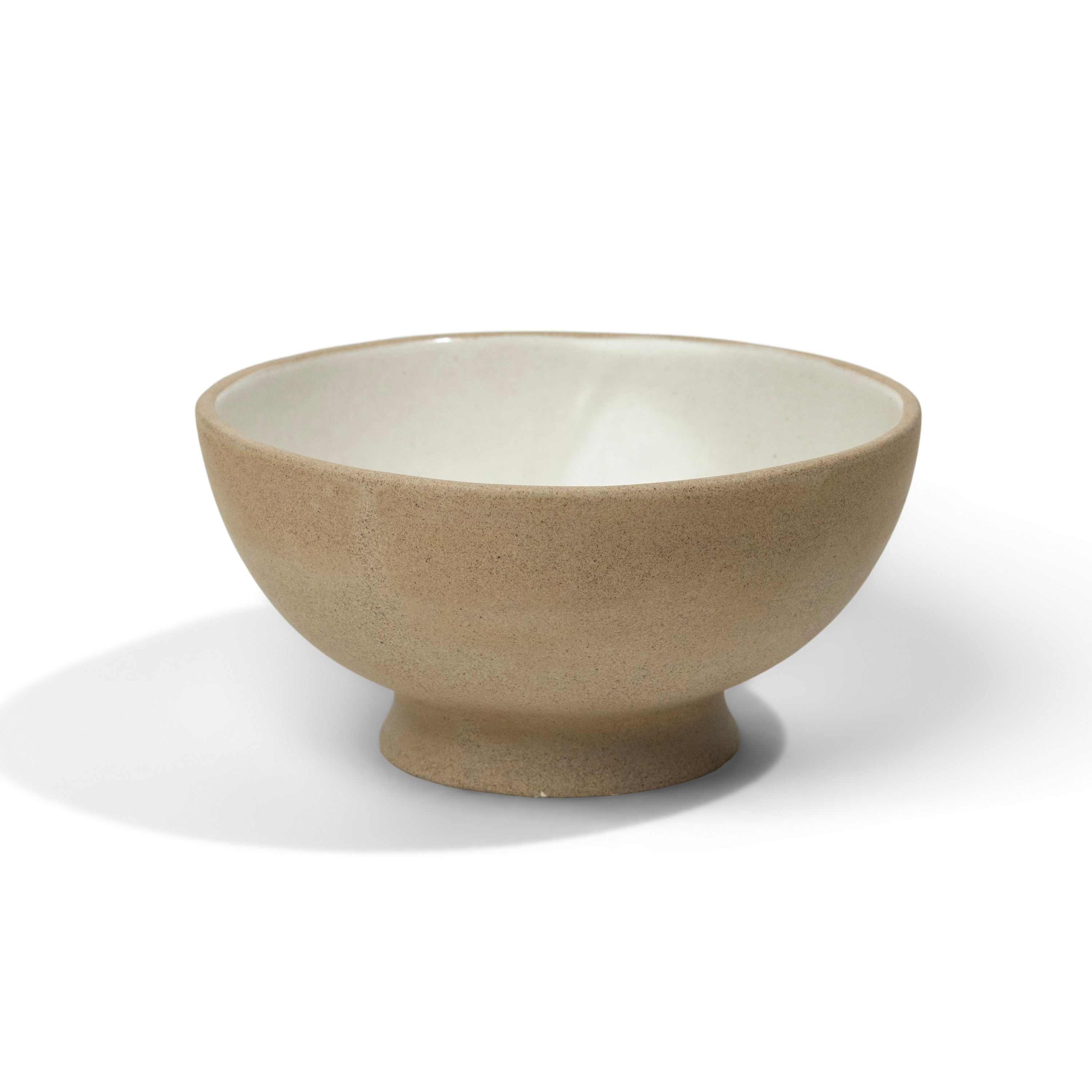 Earthy Footed Asian Bowl | 6.7 IN | Ivory