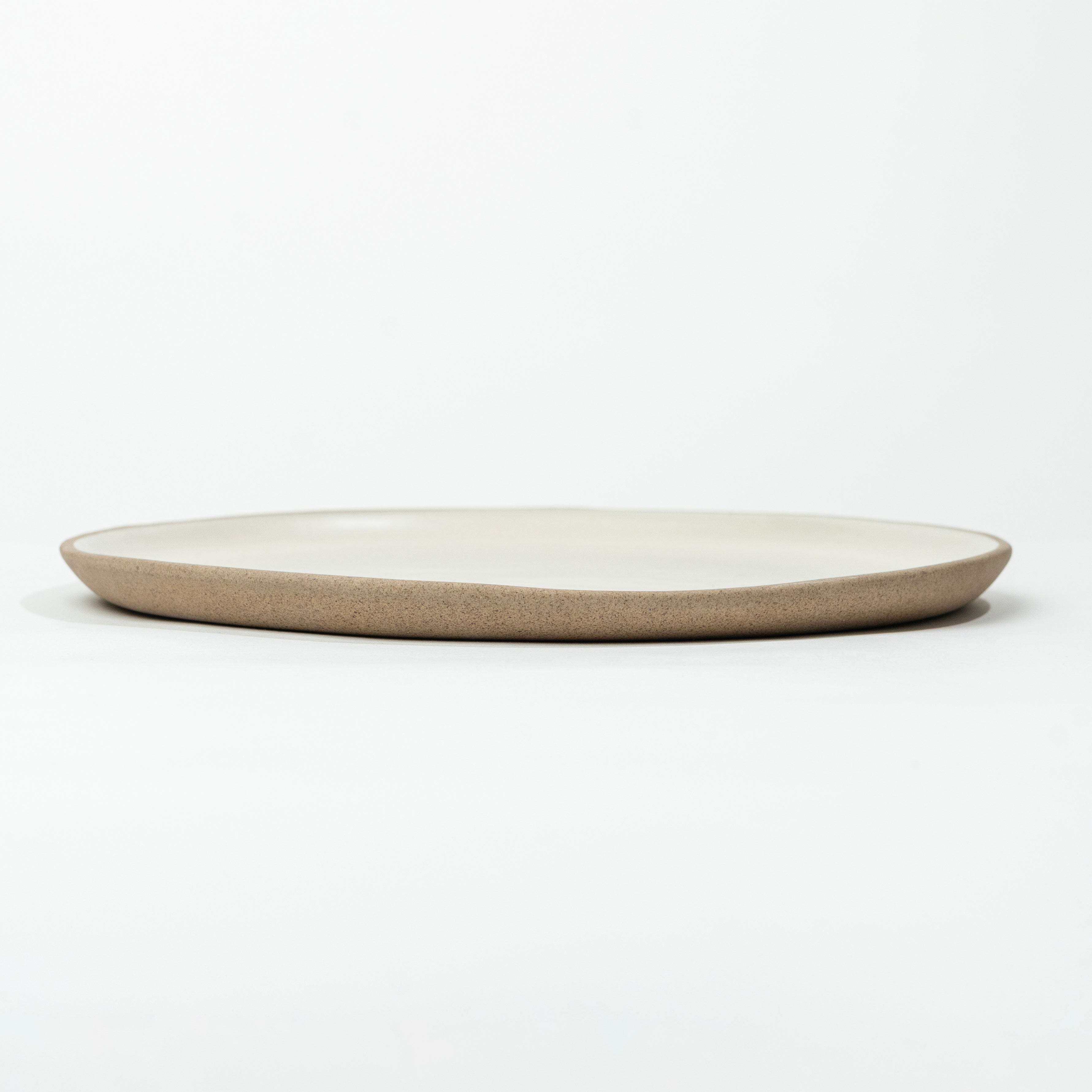 Sandstone Oval Platter | Ivory Matte