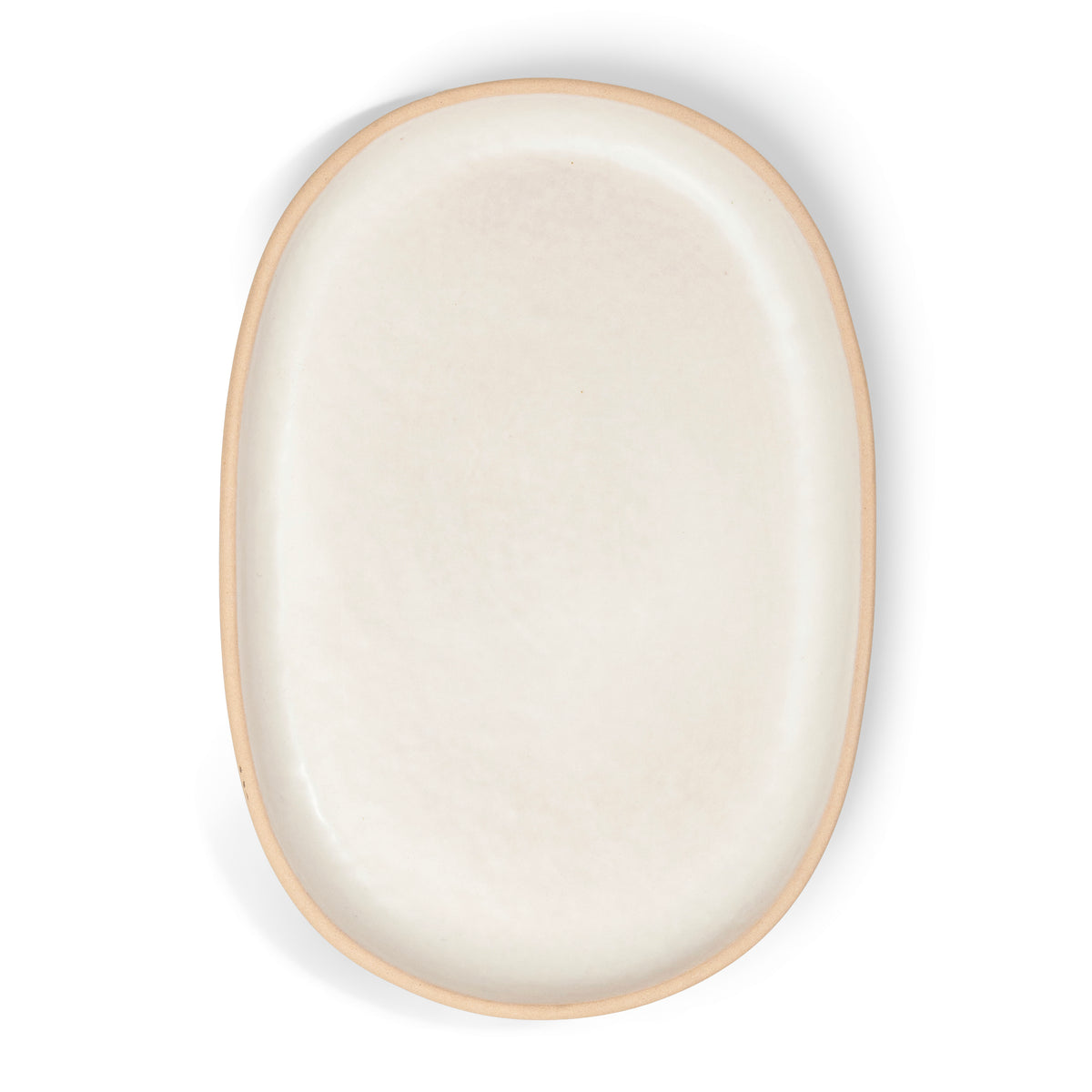 Sandstone Oval Platter | 25cm | Ivory Matte