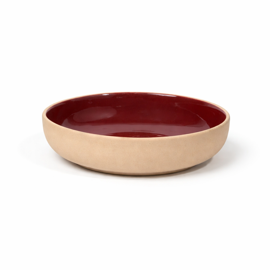 Sandstone Deep Bowl | Plum Red