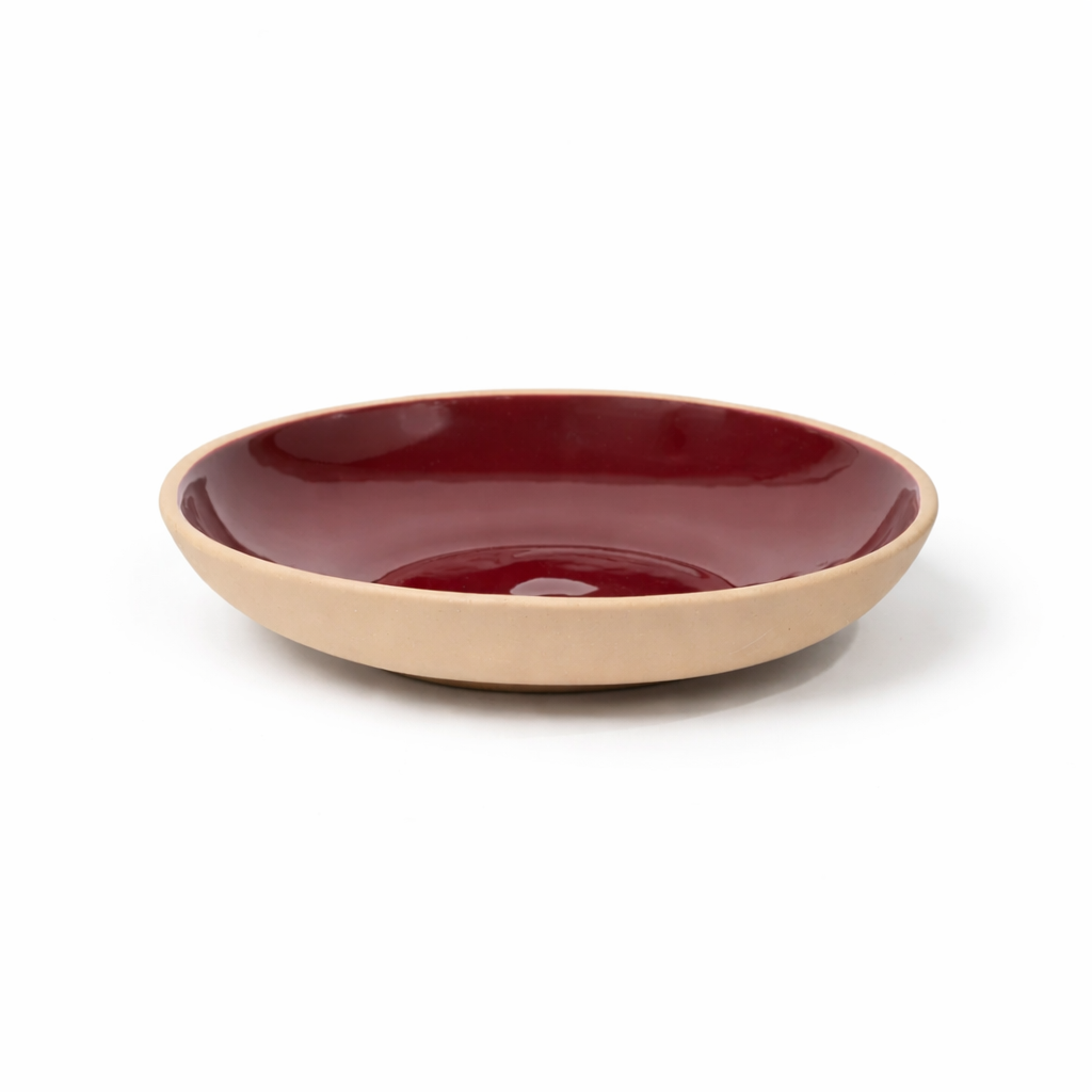 Sandstone Salad Bowl | Plum Red