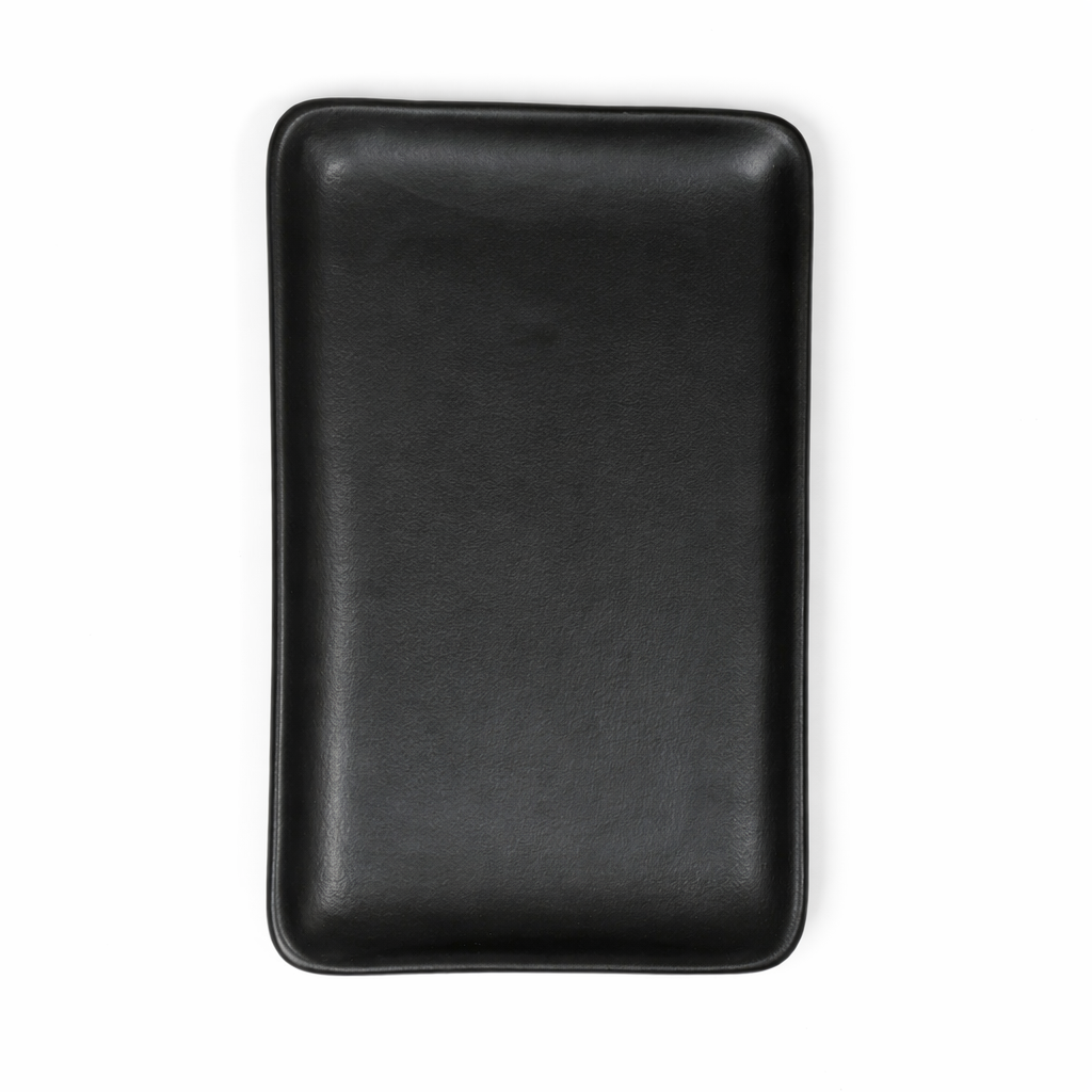 The Daily Drip 10 Inch Rectangular Platter | Matte Black