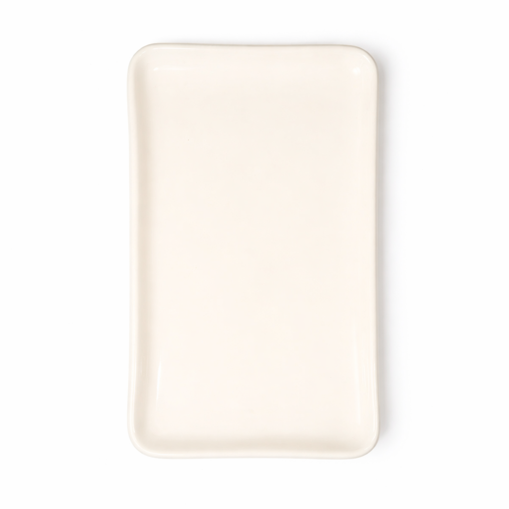 The Daily Drip 12 Inch Rectangular Platter | Linen Matte