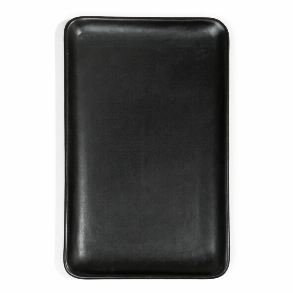 The Daily Drip 12 Inch Rectangular Platter | Matte Black