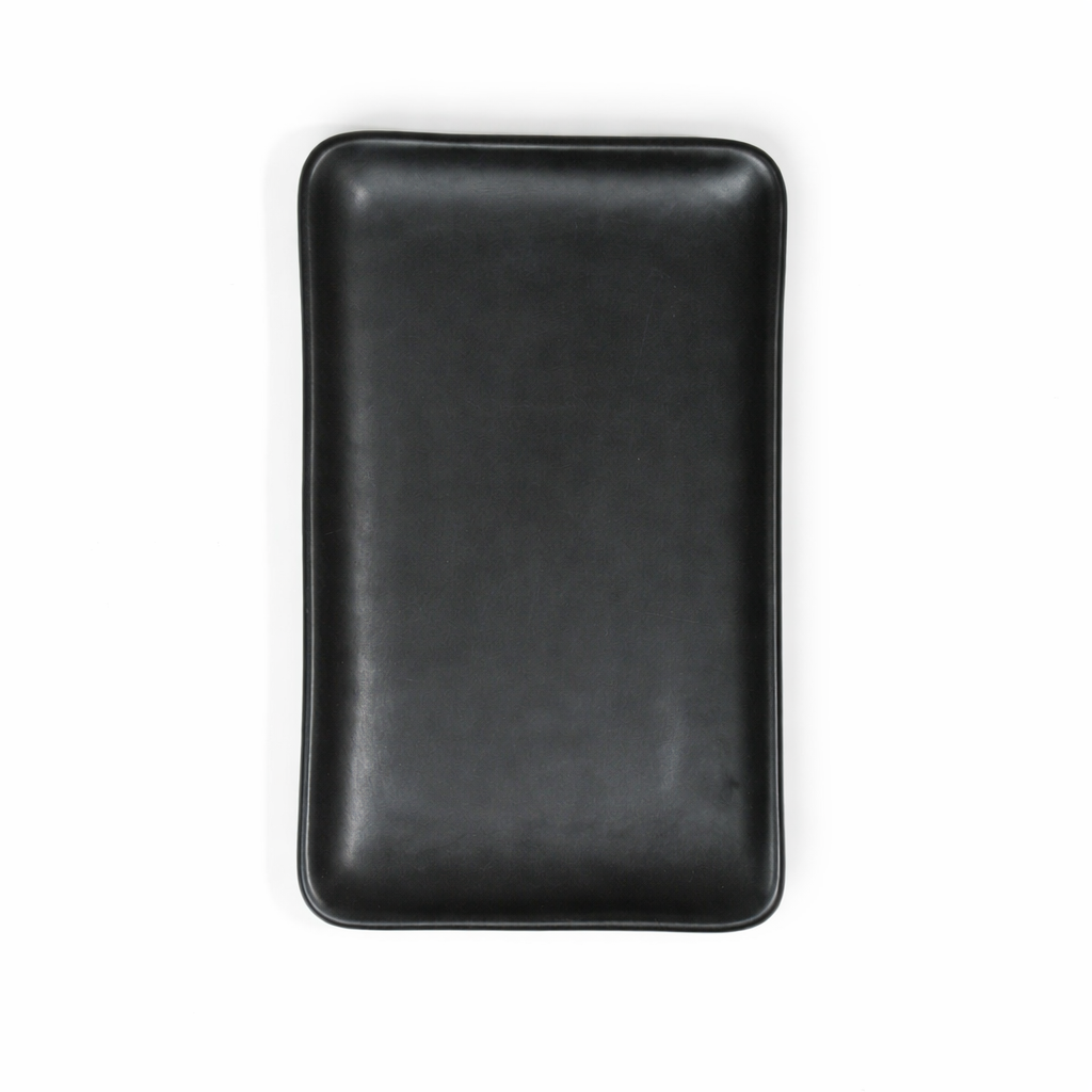 The Daily Drip 8 Inch Rectangular Platter | Matte Black