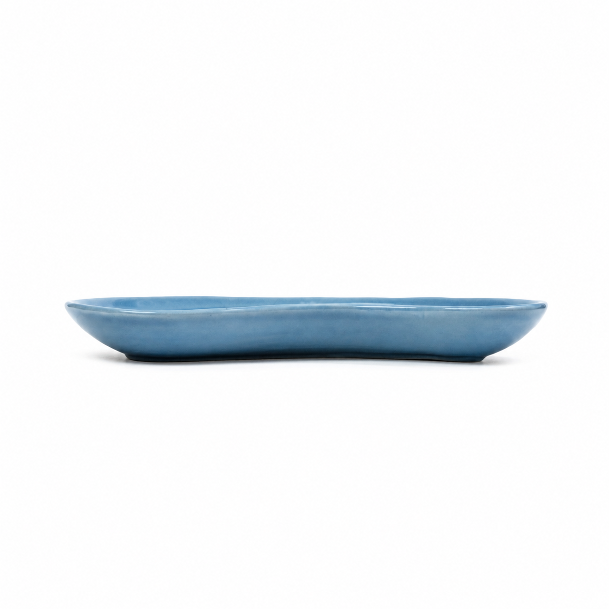The Shared Table Curved Platter | 11 in | Blue