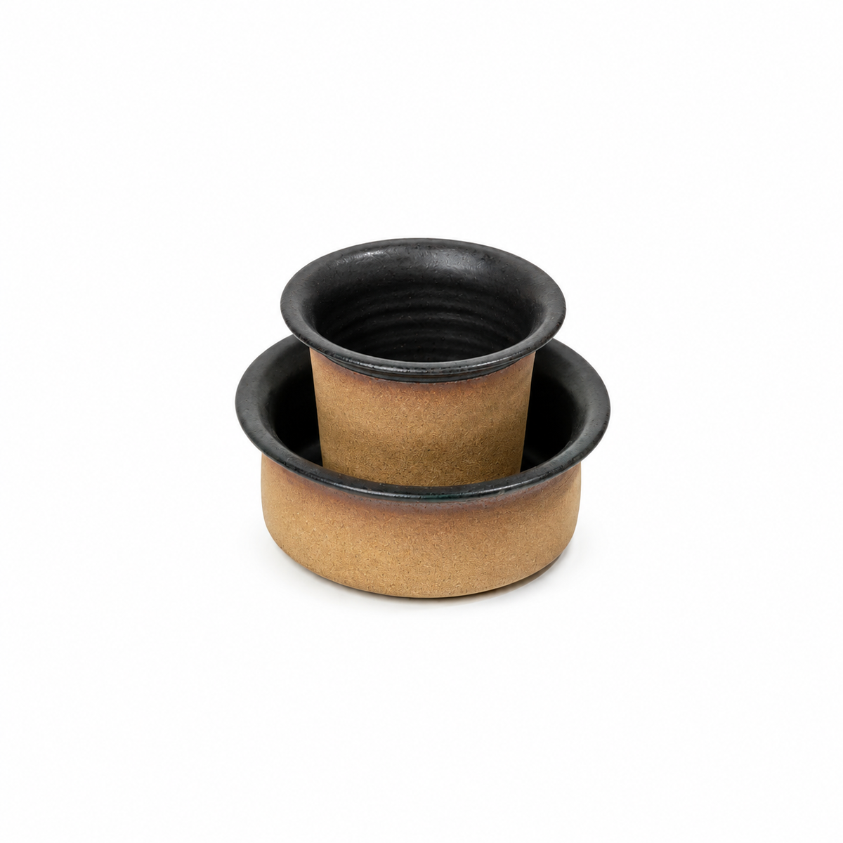 Filter Coffee Set | 110 ml - Black & Beige