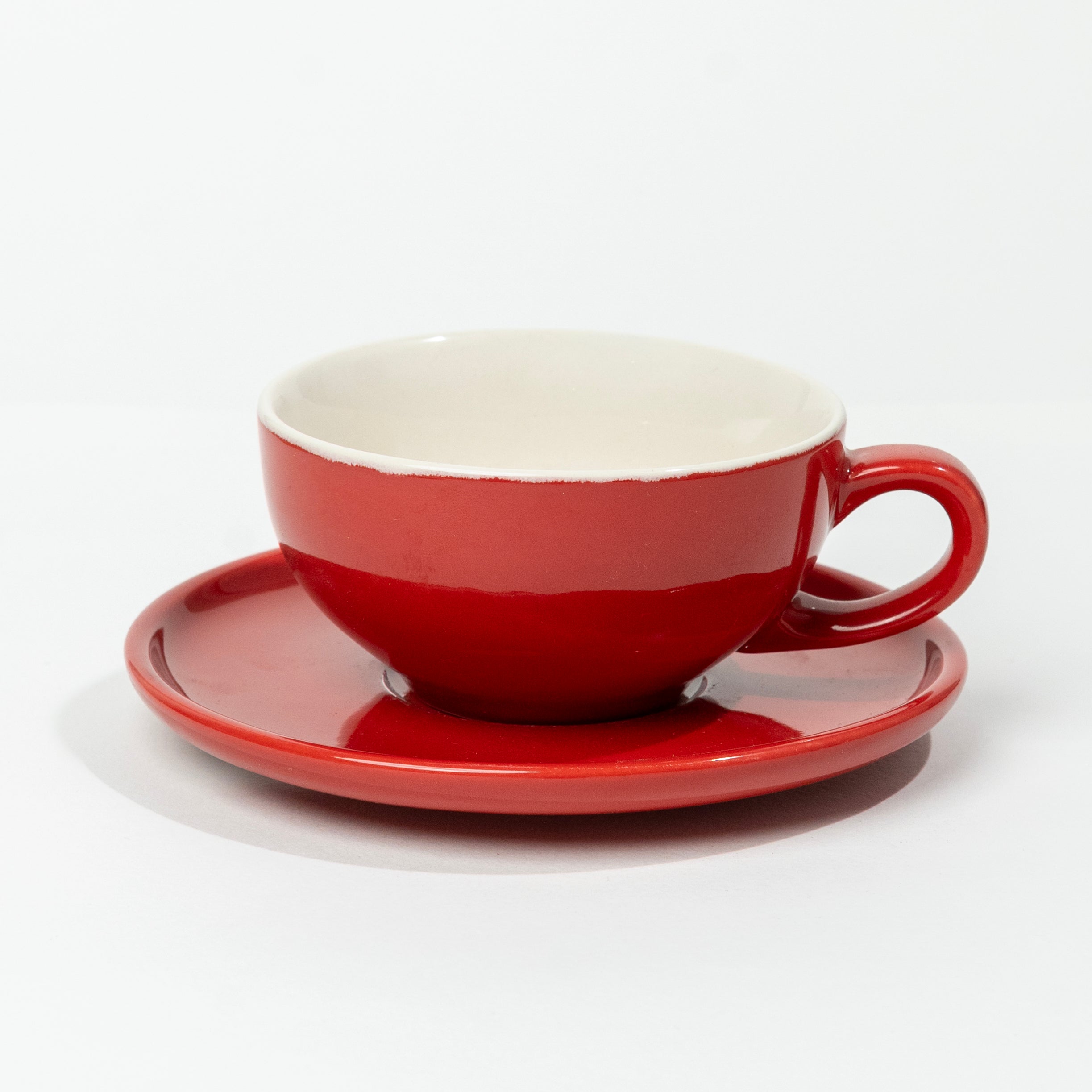 Classico 320ml Cup & Saucer | Red Gloss