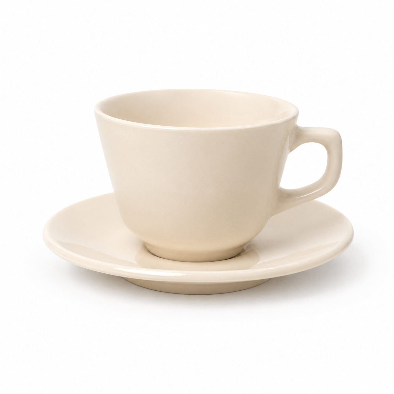 The Daily Drip 240ml Cup & Saucer | Linen Gloss