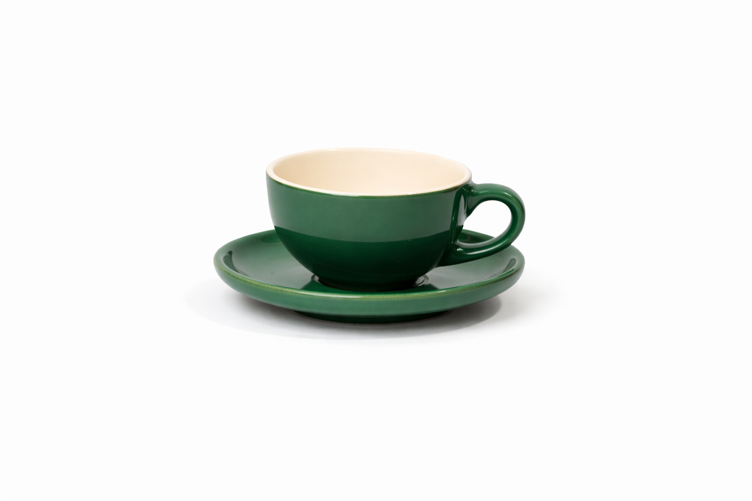 Classico 200ml Cup & Saucer | Forest Green