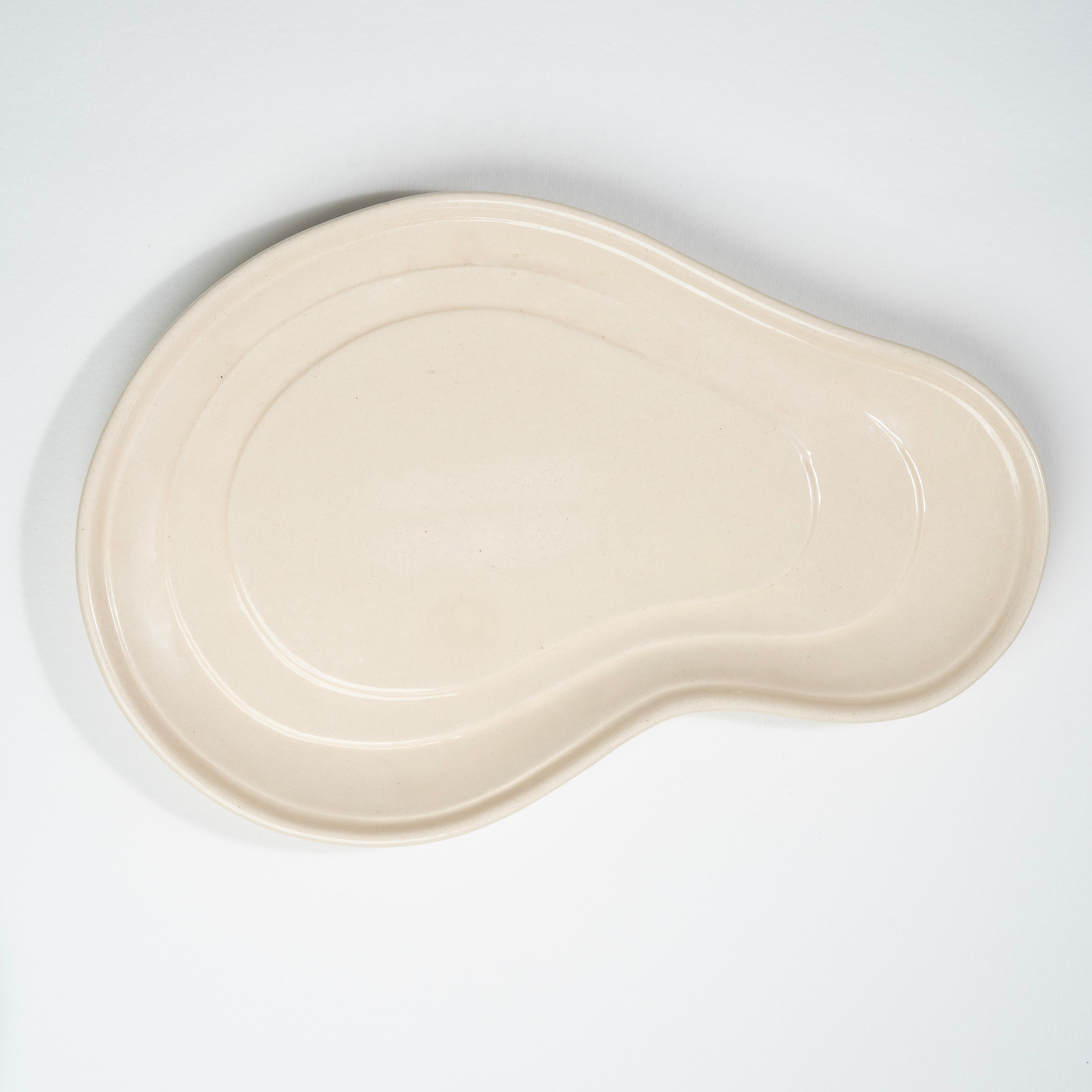 The Shared Table Curved Platter | 12 in | Ivory