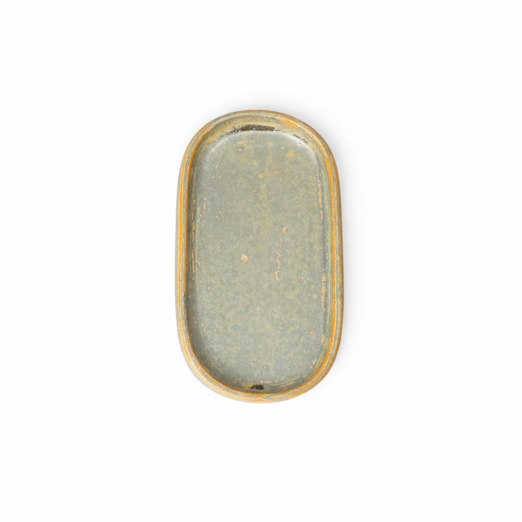 Grey Blue Oblong Studio Tray