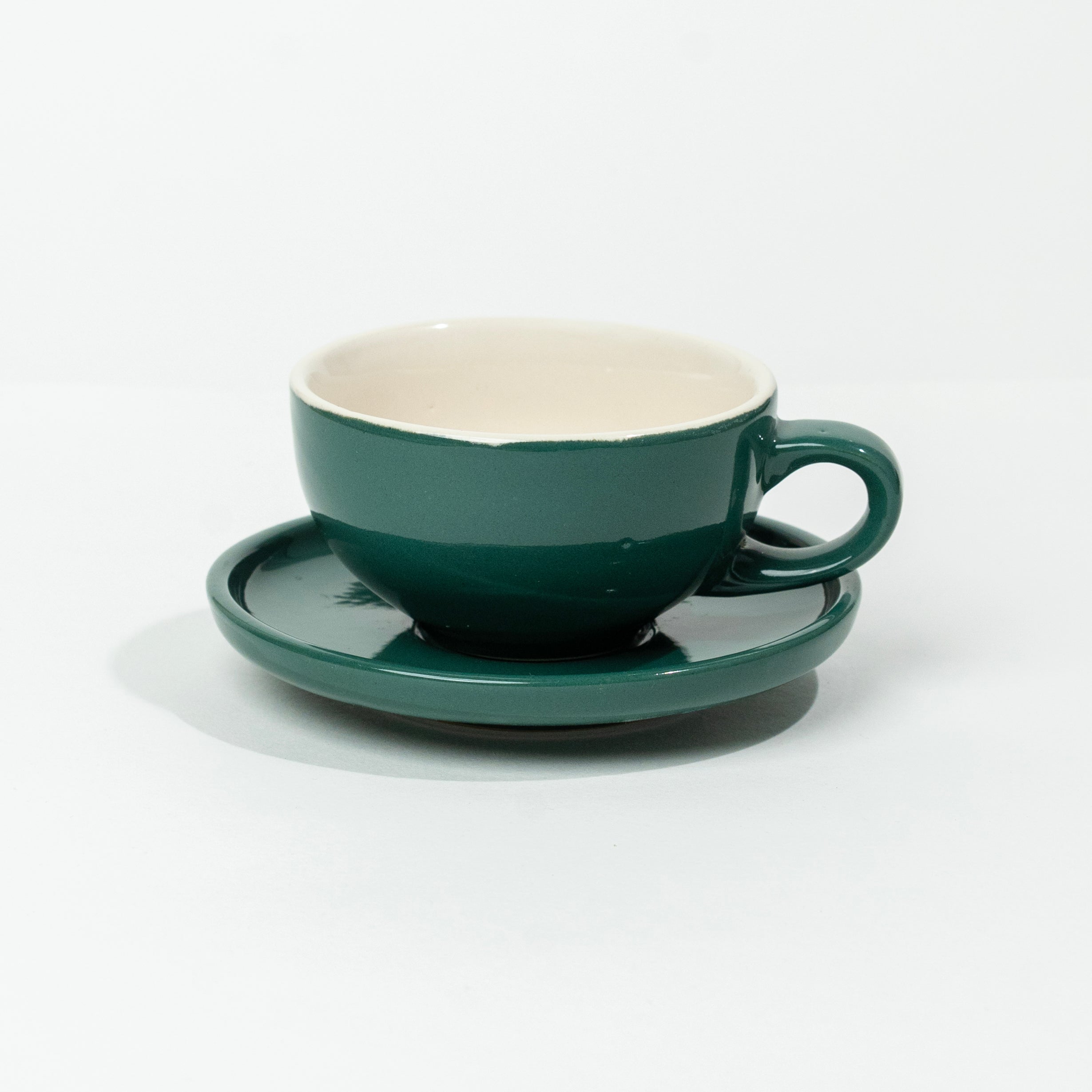Classico 150ml Cup & Saucer | Forest Green Gloss
