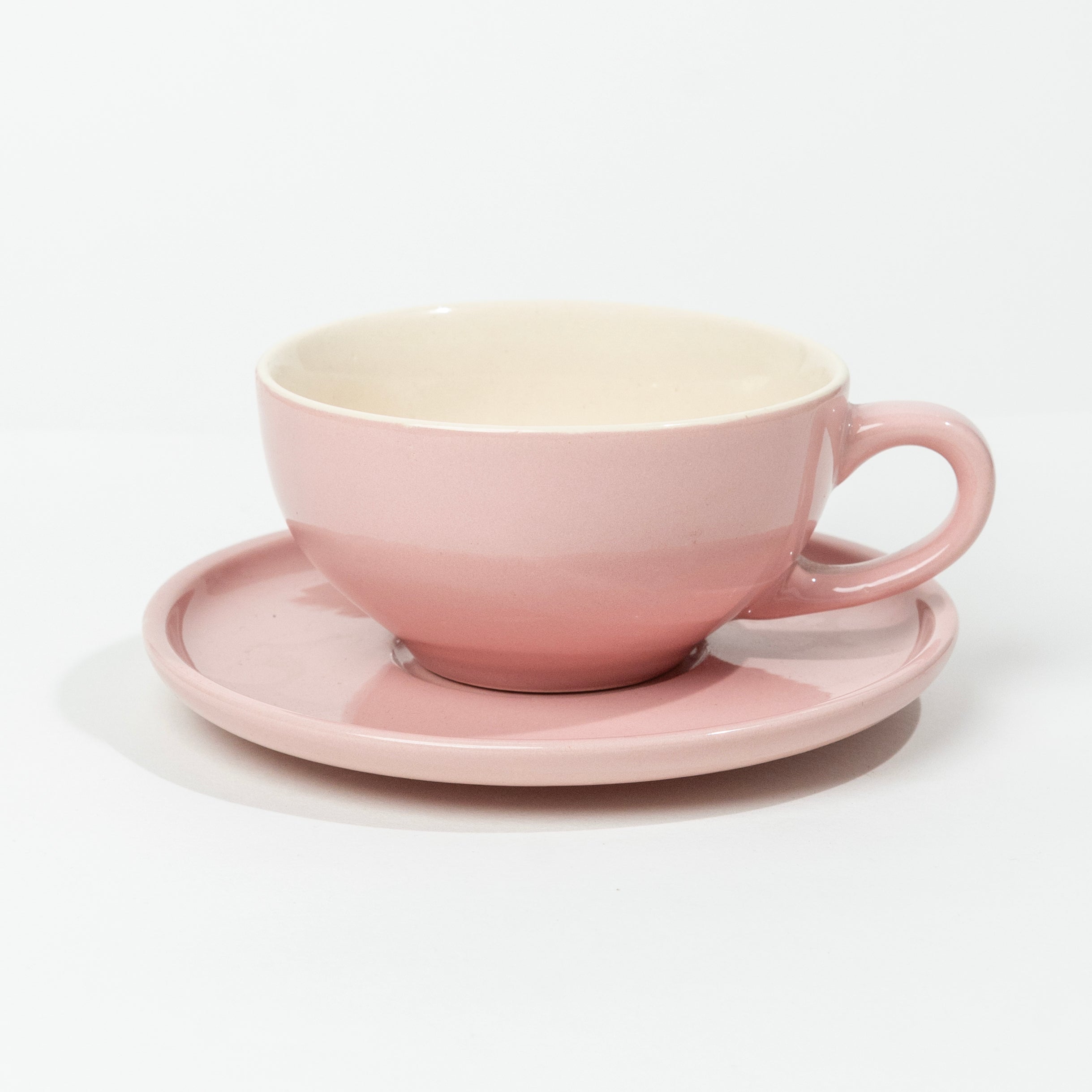 Classico 240ml Cup & Saucer | Pink Gloss