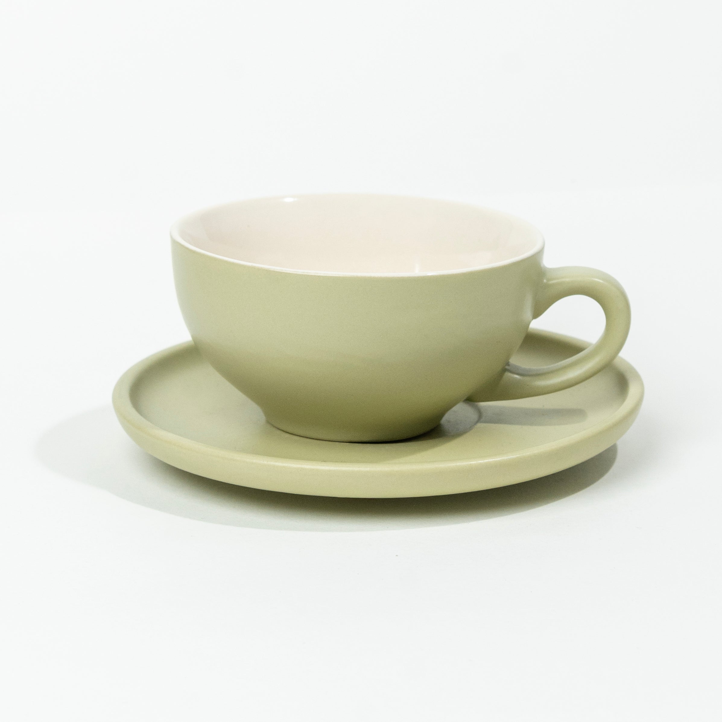 Classico 240ml Cup & Saucer | Sage Green Matte
