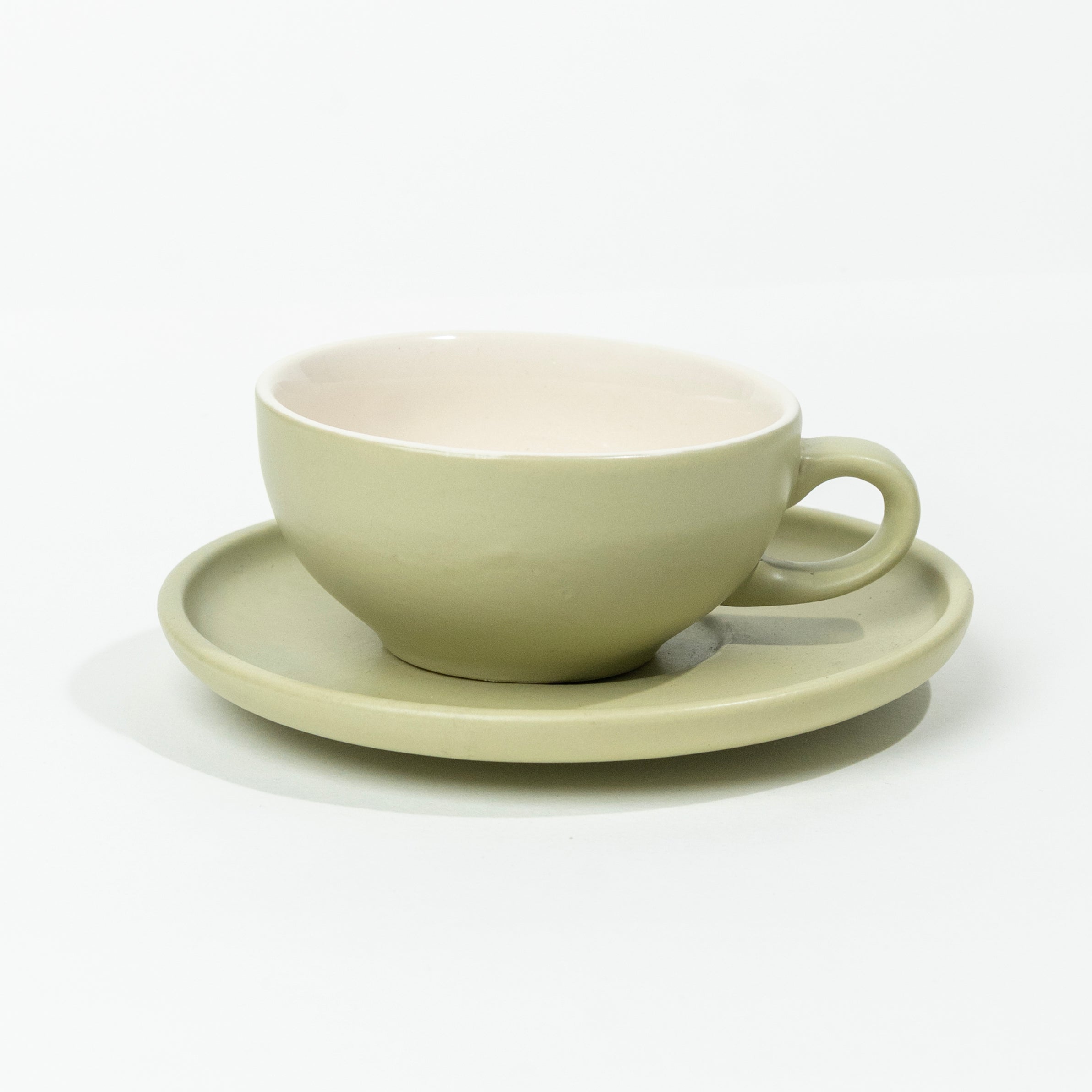 Classico 200ml Cup & Saucer | Sage Green Matte