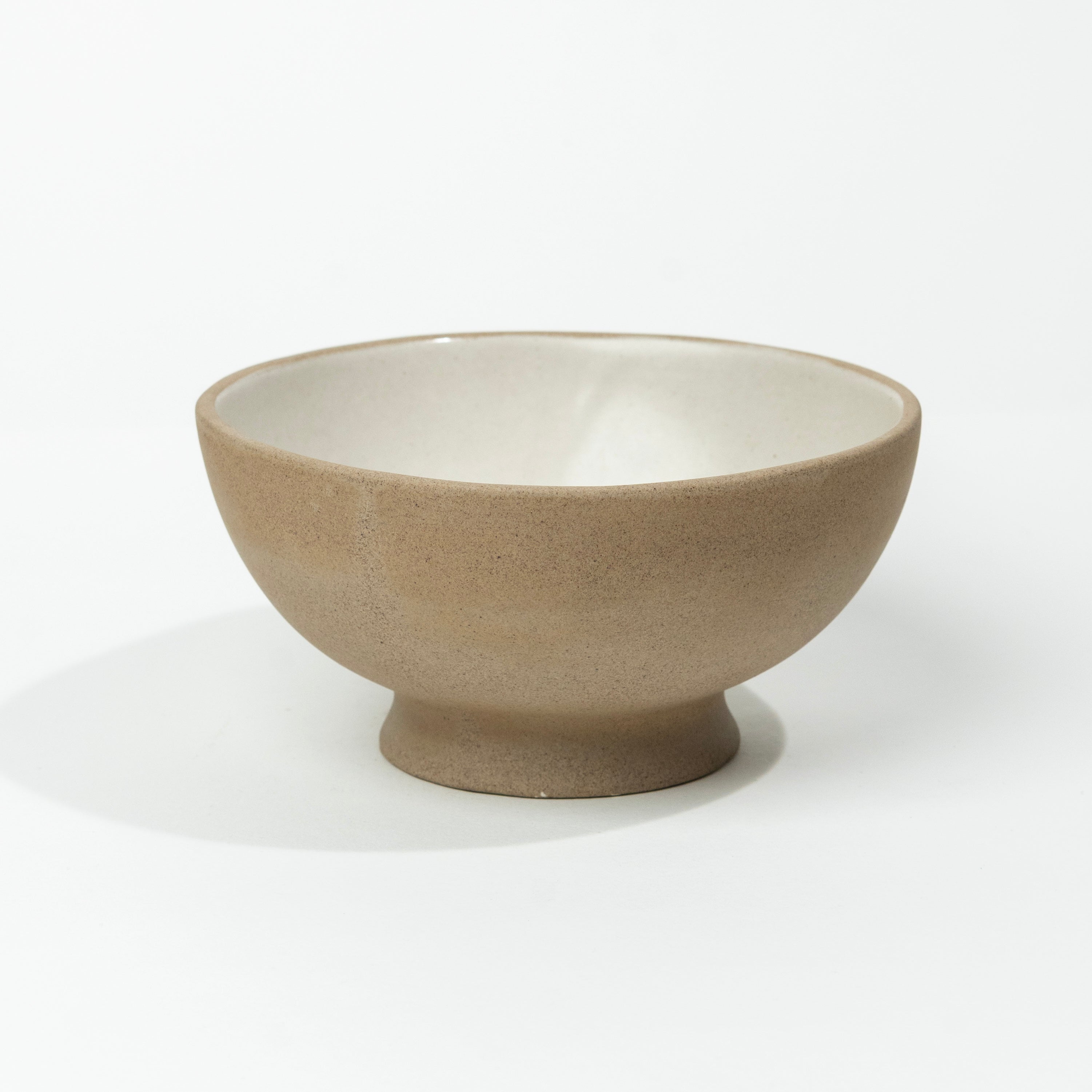 Earthy Footed Asian Bowl | 6.7 IN | Ivory
