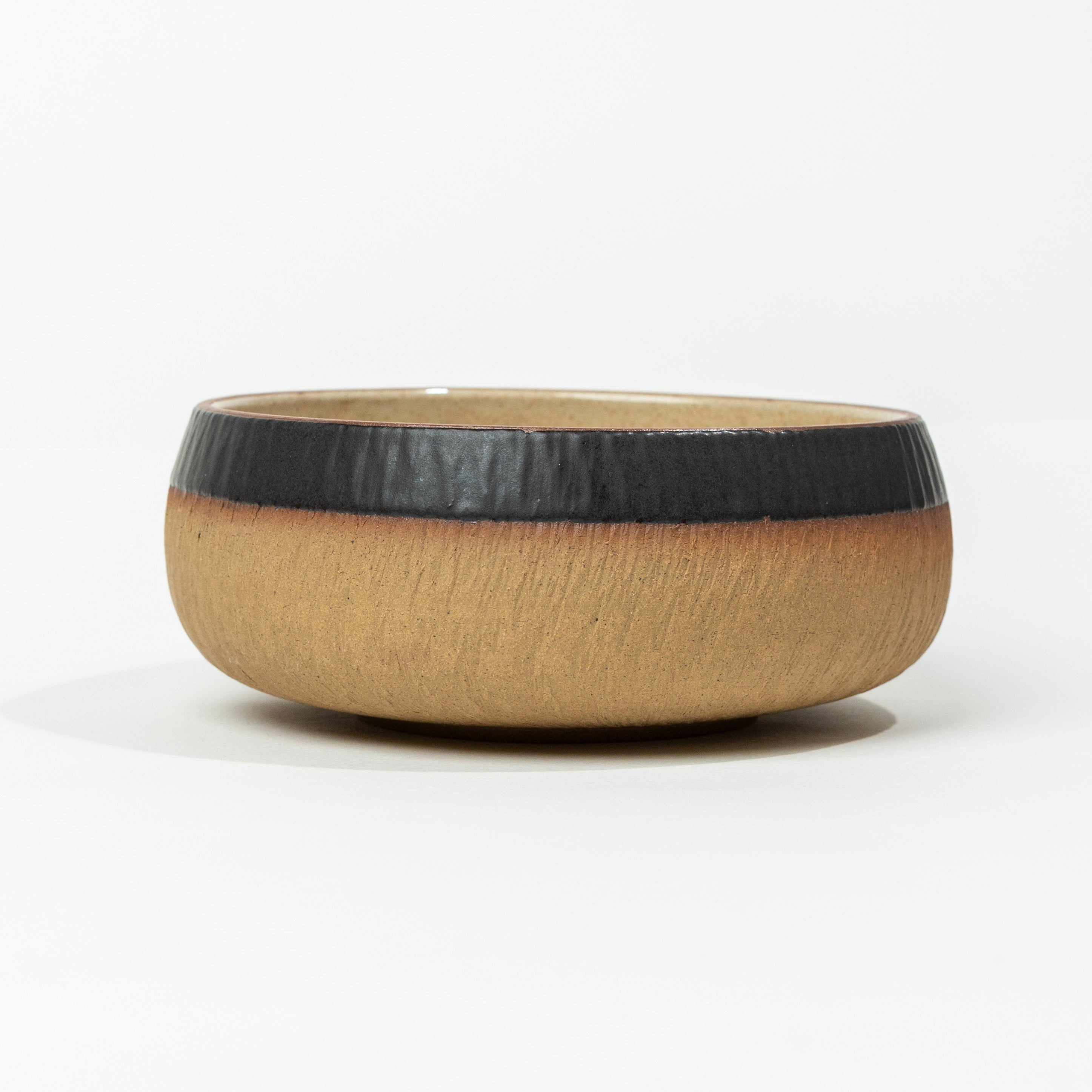 Kshitij Salad Bowl - Rusty White & Matte Black - 500ml