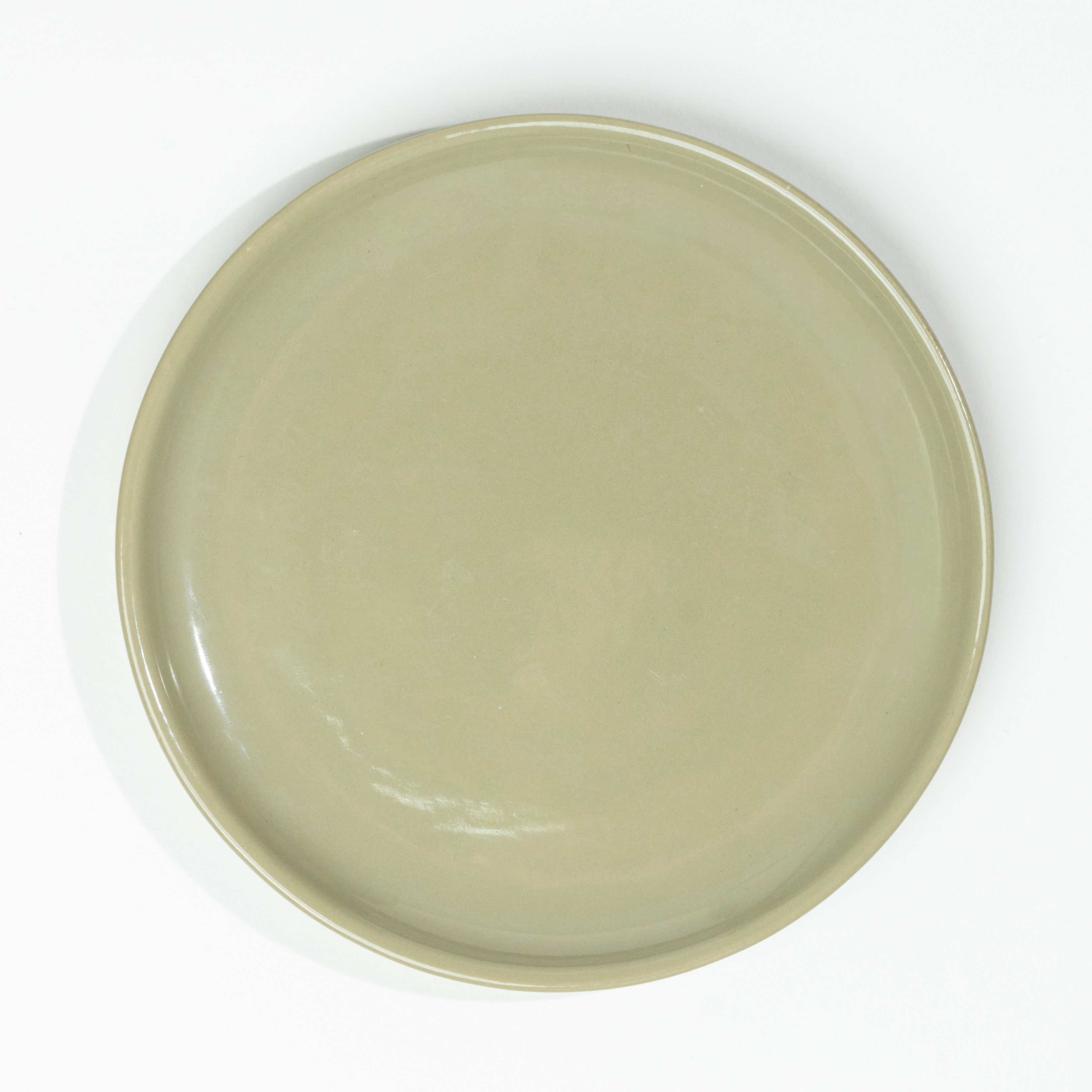 The Daily Drip 10 Inch Large Plate | Sage Green Gloss