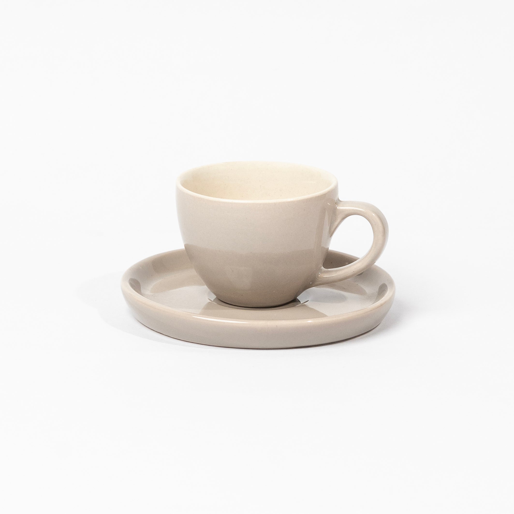 100ML Espresso Cup + Saucer Grey