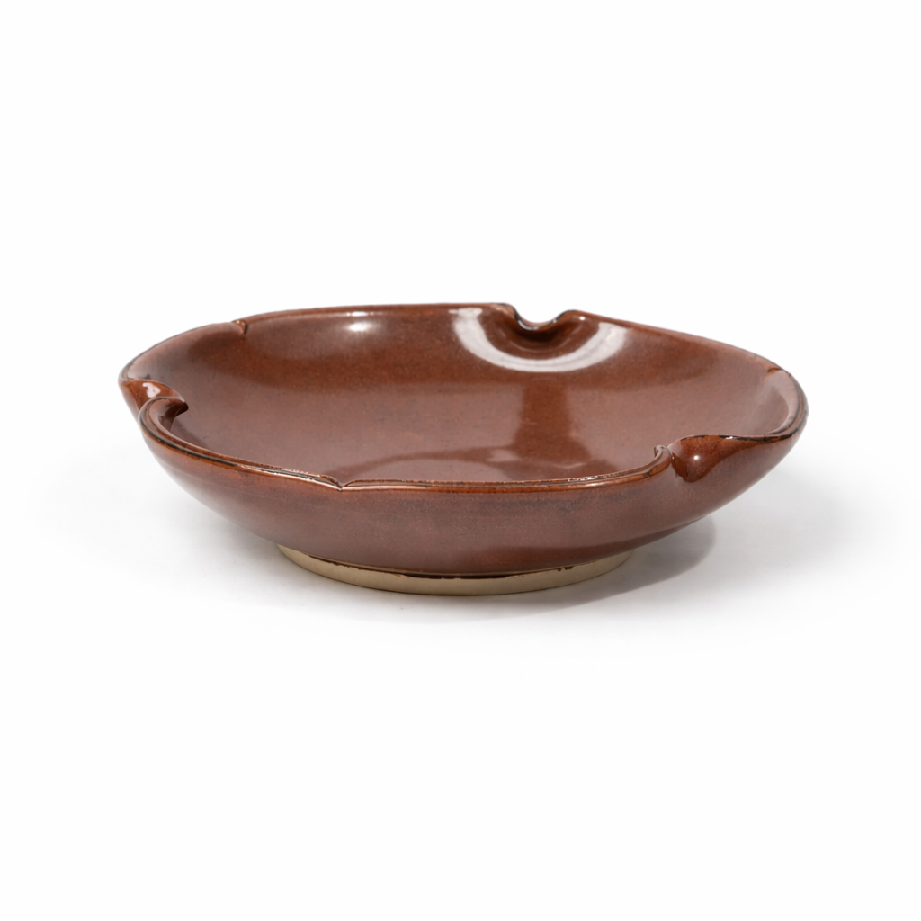Petal 8 inch Plate | Burgundy