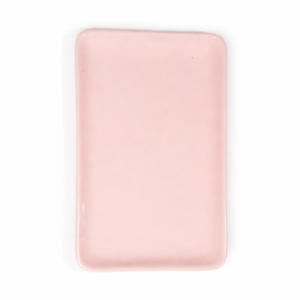 The Daily Drip 10 Inch Rectangular Platter | Pink Gloss