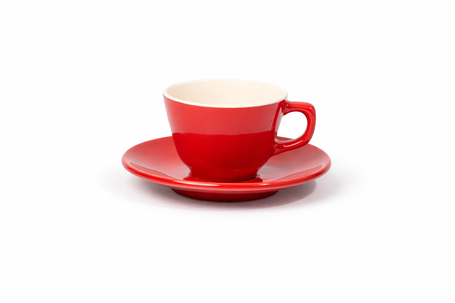 The Daily Drip 200ml Cup & Saucer | Red Gloss