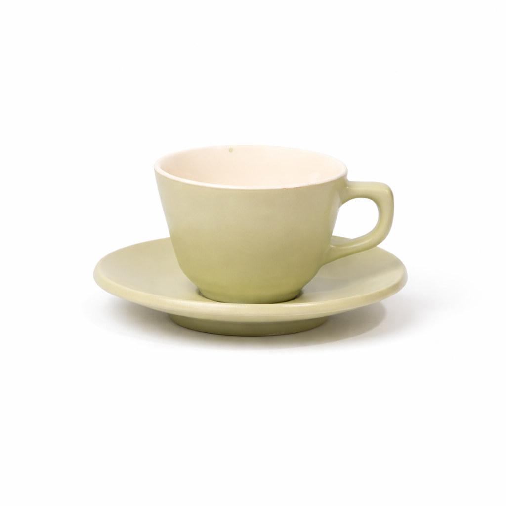 The Daily Drip 200ml Cup & Saucer | Sage Green Matte