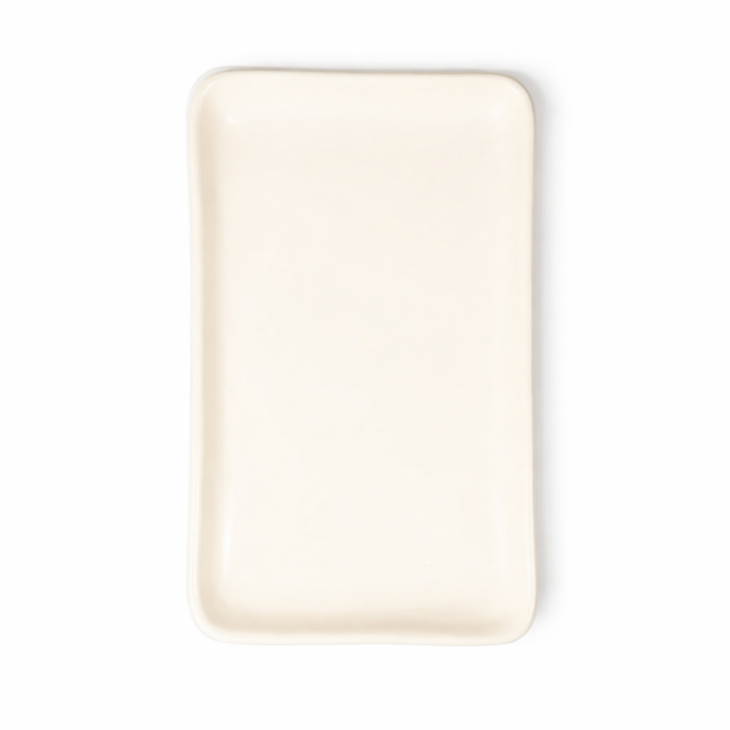 The Daily Drip 8 Inch Rectangular Platter | Linen Matte