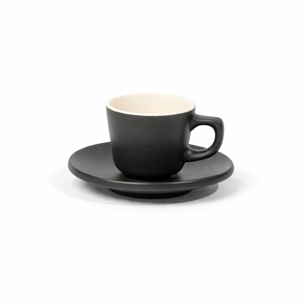 The Daily Drip Espresso Cup & Saucer | Black White