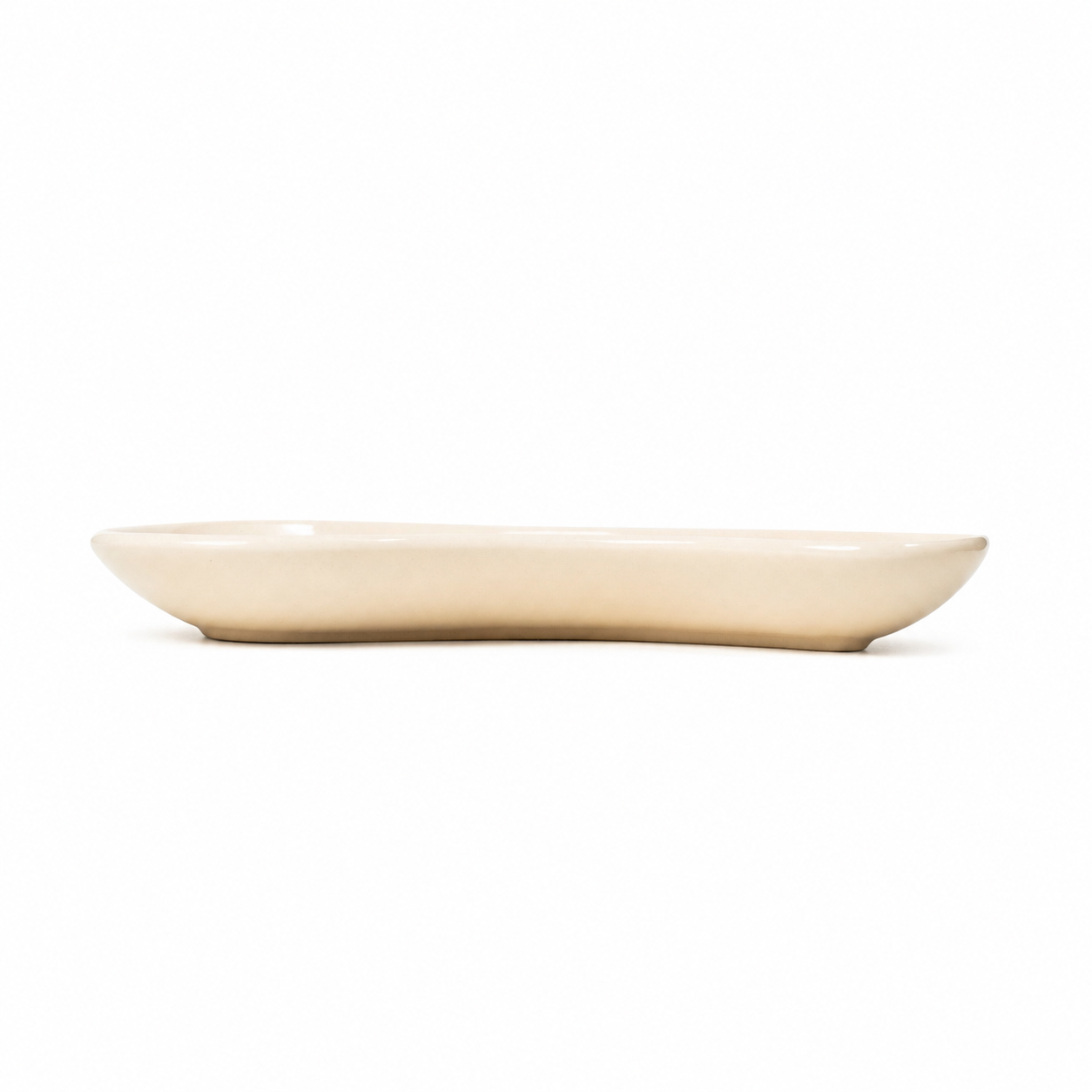 The Shared Table Curved Platter | 11 in | Ivory