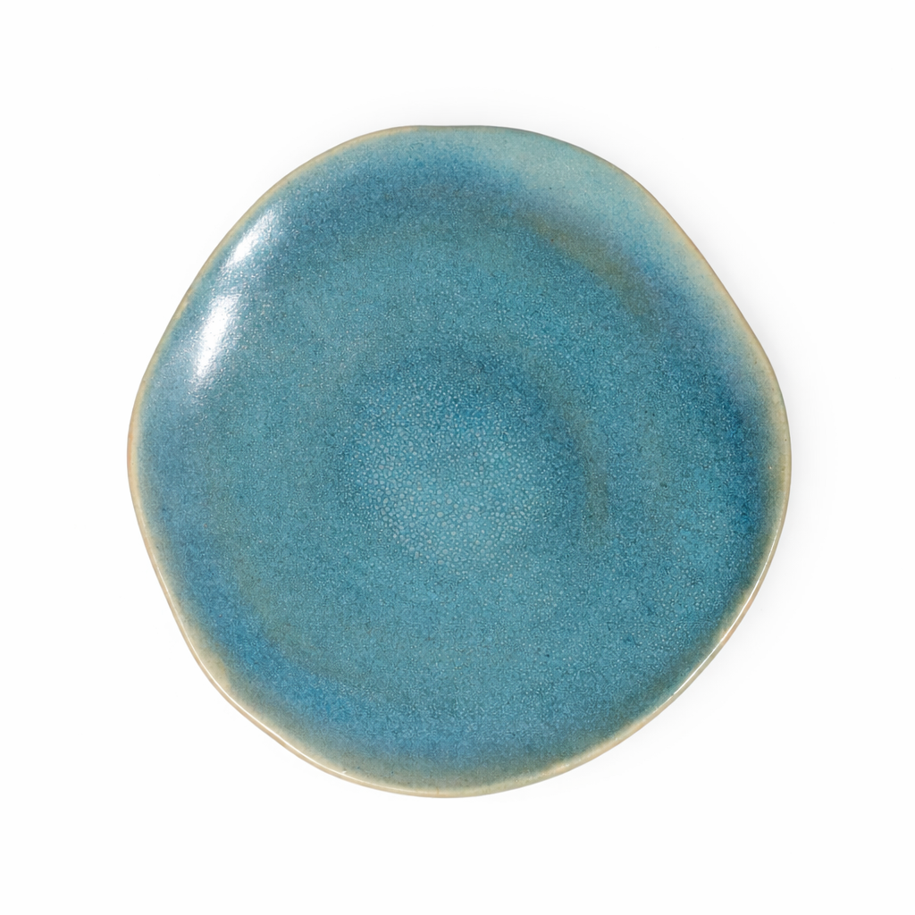 Turquoise Freeform Studio Plate