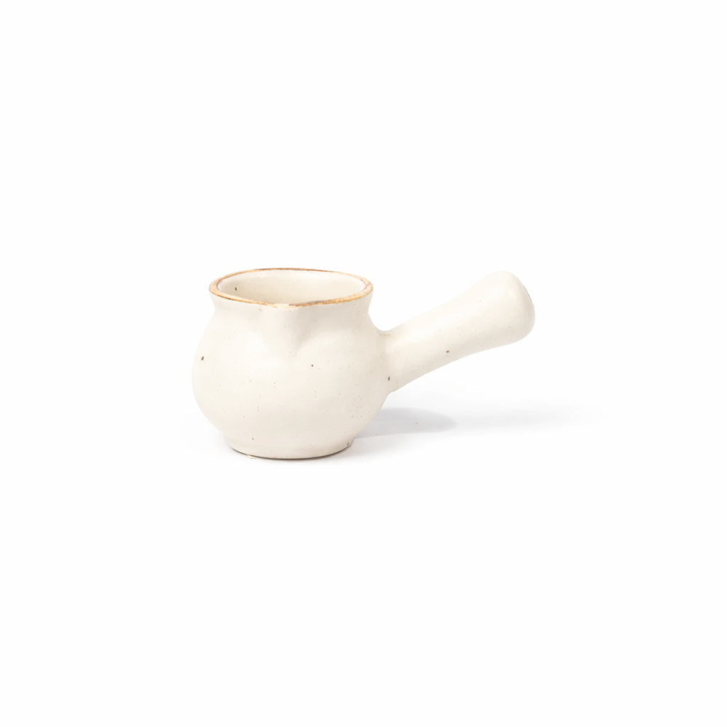 White Side-Handle Pourer