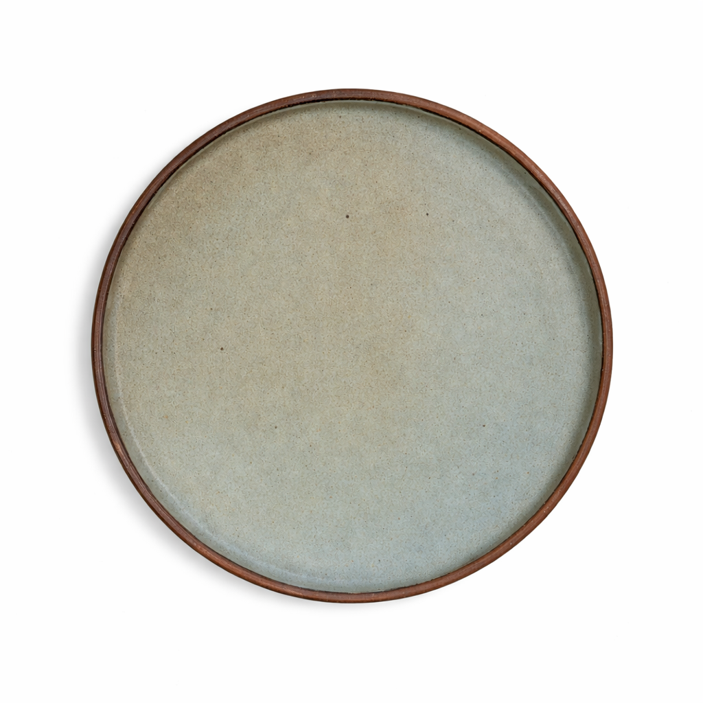 Wood Fired Large Plate | Grey Green